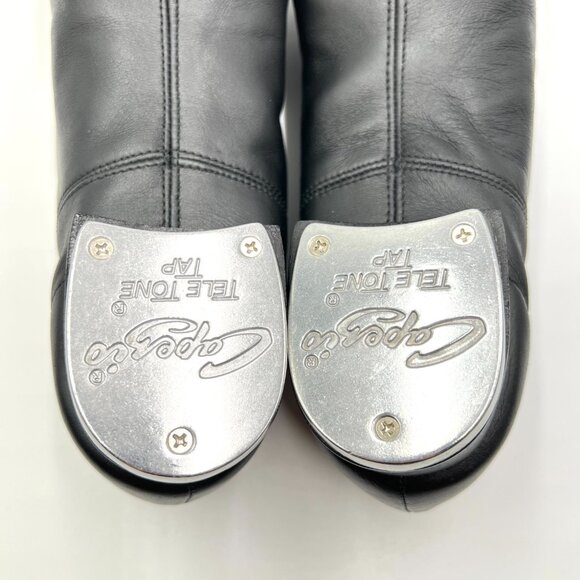 11.5W 11.5 Wide‎ Capezio Flex Master Mastr CG16 Black Leather Tap Dance Shoes - Picture 11 of 13